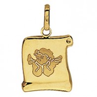 Médaille Ange Parchemin (Or Jaune)