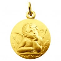 Médaille Ange Pensif Raphael (Or Jaune)