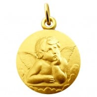 Médaille Ange Pensif Raphael (Vermeil)