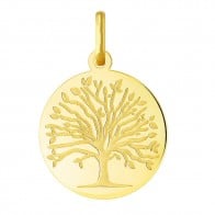 Médaille arbre de vie les 4 saisons : printemps (Or Jaune)