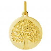 Médaille arbre de vie coeurs (Or Jaune 9K)