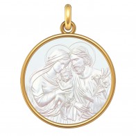 Médaille La Sainte Famille (Or & Nacre)