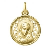 Médaille Vierge Marie ajourée (Or Jaune)