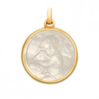 Médaille Jésus en nacre