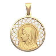 Médaille Regina ajourée (Or jaune)
