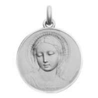Médaille Becker Vierge Amabilis -20mm (Argent)