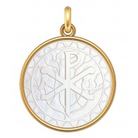 Médaille Chrisme (Or & Nacre)