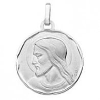 Médaille Christ (Or Blanc)