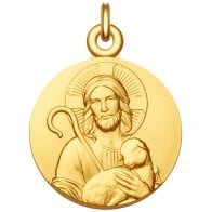 Médaille Christ "Jésus est mon Berger"