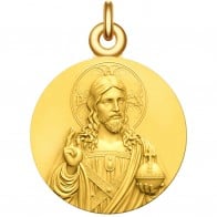 Médaille Christ Salvator Mundi (Or jaune)