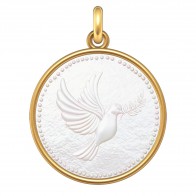 Médaille Colombe (Or & Nacre)