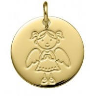 Médaille Demoiselle Ange (Or Jaune 9K)