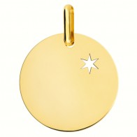 Médaille une étoile te guidera (Or Jaune)