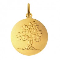 Médaille je grandirai comme un arbre (Or Jaune)
