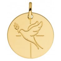 Médaille colombe divine (Or Jaune)