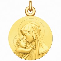 Médaille Madone de Botticelli (Vermeil)