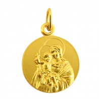 Médaille Vierge à l'Enfant (Or Jaune)