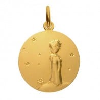 Médaille Petit Prince sur sa planète (Or Jaune)