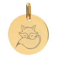 Médaille Petit Renard (Or Jaune)
