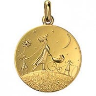 Médaille Ronde de la Vie (Or Jaune)