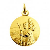 Médaille Saint Christophe, Saint patron des voyageurs (Vermeil)