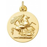 Médaille Saint-Georges de Lydda (Or Jaune 9K)