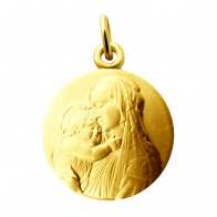 Médaille Vierge à l'enfant Botticelli (Or jaune)
