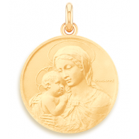 Médaille Vierge à l'Enfant - Botticelli