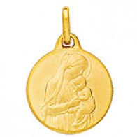 Médaille Vierge à l'enfant debout (Or Jaune)