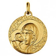 Médaille Vierge Byzantine (Or Jaune)