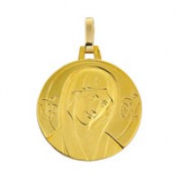 Médaille La Vierge Byzantine (Or Jaune)