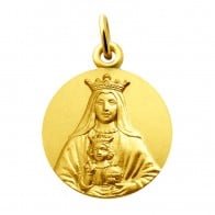 Médaille Vierge Notre Dame Couronnée de Coromoto (or jaune)