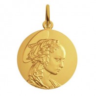 Médaille Madone de Filippo Lippi (Or Jaune)