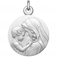 Médaille Vierge à l'enfant (Argent)