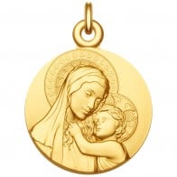 Médaille Vierge à l'enfant de Botticelli (Vermeil)