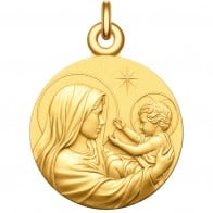 Médaille Vierge à l'enfant (Vermeil)