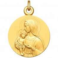 Médaille Vierge à l'Enfant (Or Jaune)