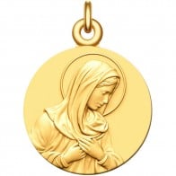 Médaille la Vierge Marie (Or Jaune)