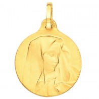 Médaille Vierge au Voile (Or Jaune)