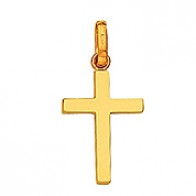 Pendentif Croix Fil Carré (Or Jaune)