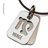 Pendentif SIGNS Vierge (Or Blanc)
