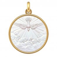 Médaille Colombe divine (Or & Nacre)