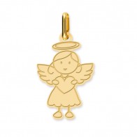 Pendentif ange petite fille (Or Jaune)