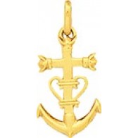 Pendentif Croix Camarguaise (Plaqué Or)