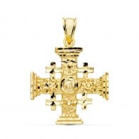 Pendentif Croix de Jérusalem (Or Jaune)