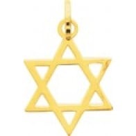 Pendentif Etoile de David (Or Jaune 9k)