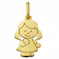 Pendentif Petit Fille (Or Jaune)