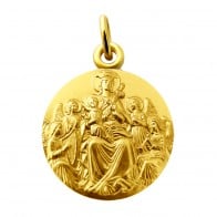 Médaille Vierge aux anges (Or Jaune)