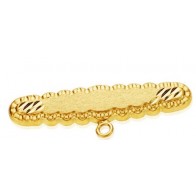 Epingle de bébé effet diamanté (Or Jaune 9K)