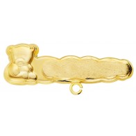 Epingle de bébé Ourson (Or Jaune )